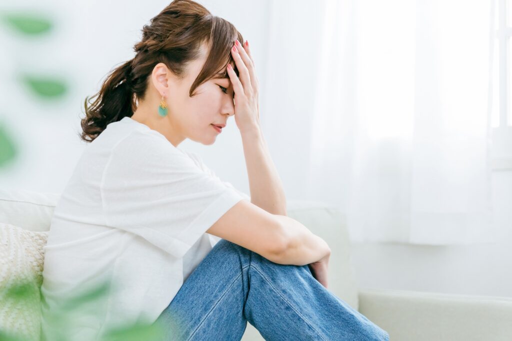 30代女性、PMS（月経前症候群）毎月のだるさ、イライラでお悩み。