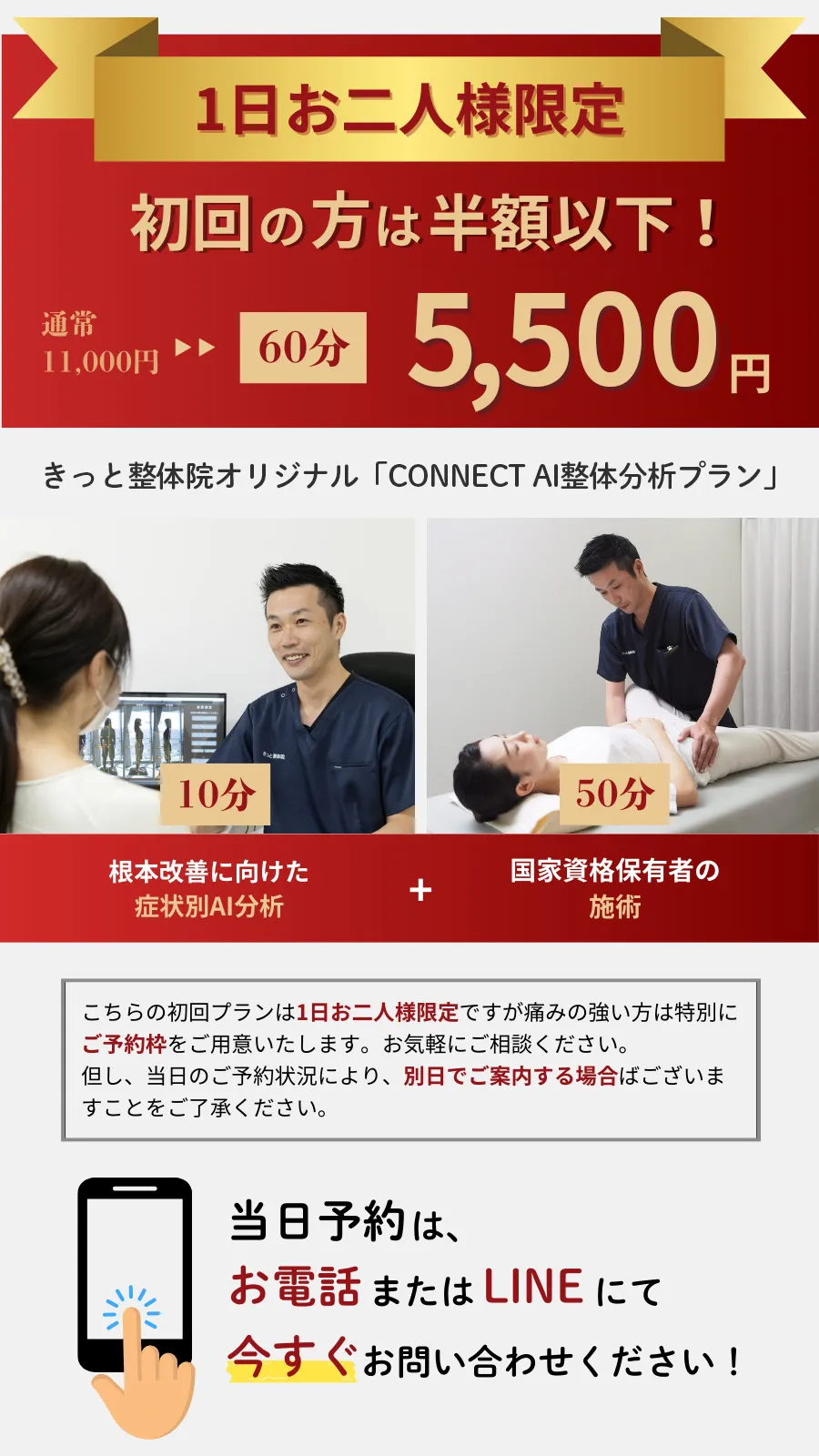 ゆがみ分析プラン初回キャンペーン